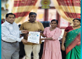 கடந்த ஆண்டு ஏற்பட்ட டித்வா புயல் அனா்த்தம் காரணமாக முழுமையாக பாதிக்கப்பட்ட வீடு ஒன்றிற்கு பதிலாக 50 இலட்சம் பெறுமதியான  புதிய வீடு ஒன்றினை கட்டிக் கொள்வதற்குாிய அனுமதி கடிதம் வழங்கப்பட்டது 